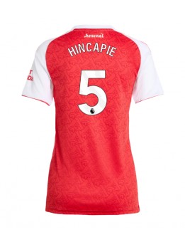 Arsenal Piero Hincapie #5 Replika Hemmakläder Dam 2025-26 Kortärmad